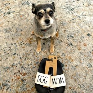 NWT Rae Dunn Sz 7 “Dog Mom” Sandals